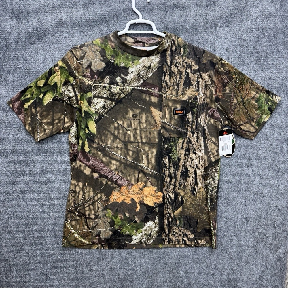 Walls outdoor goods mossy oak camo shirt pullover men's size Large